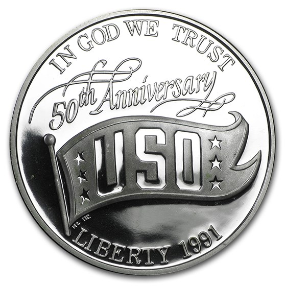 1991-S USO $1 Silver Commem Proof (Capsule Only) 1991-S USO $1 Silver Commem Proof (Capsule Only)